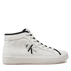 Sneakersy Calvin Klein Jeans Skater Vulcanized High Cs Ml Mr YW0YW01454 Biały