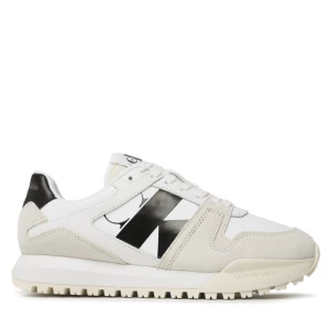 Sneakersy Calvin Klein Jeans Toothy Run Laceup Low Lth Mix YM0YM00744 Bright White/Creamy White/Black YBR