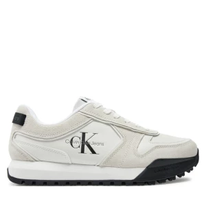 Sneakersy Calvin Klein Jeans Toothy Runner Irregular Lines YM0YM00624 Biały