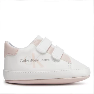 Sneakersy Calvin Klein Jeans V0A4-80780-1582 White/Pink X134