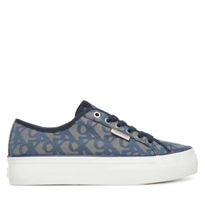 Sneakersy Calvin Klein Jeans Vulc Flatf Jacquard YW0YW01965 Granatowy