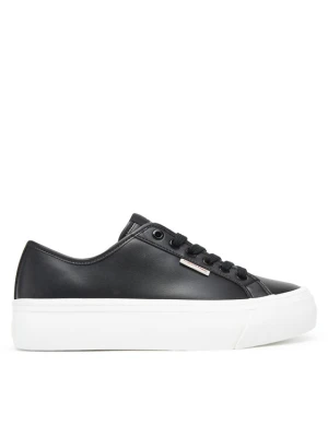 Sneakersy Calvin Klein Jeans Vulc Flatform Lth YW0YW01886 Czarny