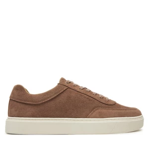 Sneakersy Calvin Klein Lace Up Suede HM0HM01792 Brązowy