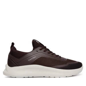 Sneakersy Calvin Klein Light Eva Run Lace Sock Mm HM0HM02164 Bordowy