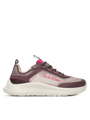 Sneakersy Calvin Klein Light Eva Run Lup Transp Ripst HW0HW02998 Różowy