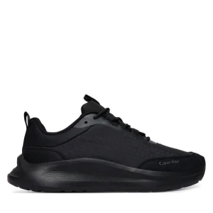 Sneakersy Calvin Klein Light Eva Runn Laceup Aop HW0HW03292 Czarny