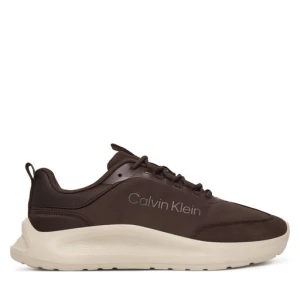Sneakersy Calvin Klein Light Eva Runner Nyl-Sue HW0HW03149 Brązowy