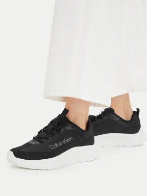 Sneakersy Calvin Klein Light Eva Runner Nyl-Sue HW0HW03149 Czarny
