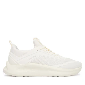 Zdjęcie produktu Sneakersy Calvin Klein Light Runner Sock Mesh Lycra HW0HW03023 Kremowy