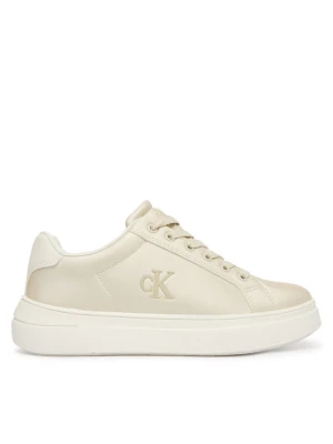 Sneakersy Calvin Klein Low Cut Lace Up V3A9-83220-1688 Beżowy