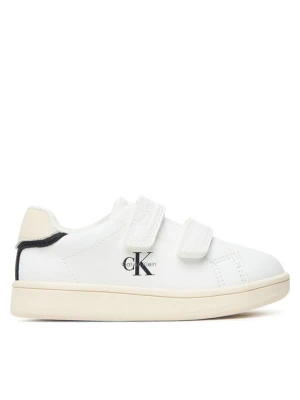 Sneakersy Calvin Klein Low Cut Velcro Sneaker V1X9-83440-1355 M Biały