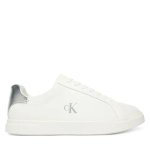 Sneakersy Calvin Klein Low Pro Cups Laceup Lth Met HW0HW02846 Biały