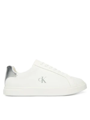 Sneakersy Calvin Klein Low Pro Cups Laceup Lth Met HW0HW02846 Biały
