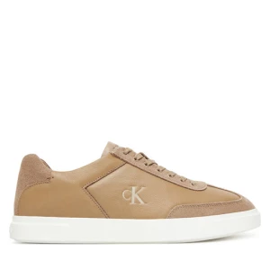 Sneakersy Calvin Klein Low Pro Cups Lth Mix Mg HW0HW02825 Beżowy