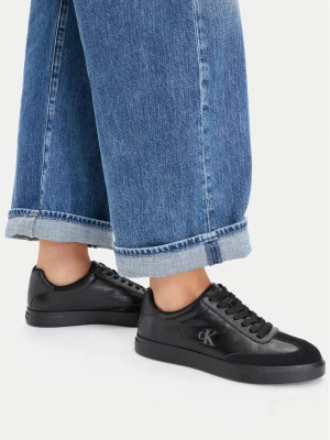Sneakersy Calvin Klein Low Pro Cups Wingt Text Lth Sue HW0HW03226 Czarny