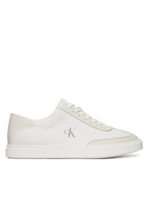 Sneakersy Calvin Klein Low Pro Cups Wt Canv Mg HW0HW03145 Biały