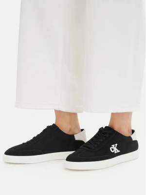 Sneakersy Calvin Klein Low Pro Cups Wt Suede Mg HW0HW03144 Czarny