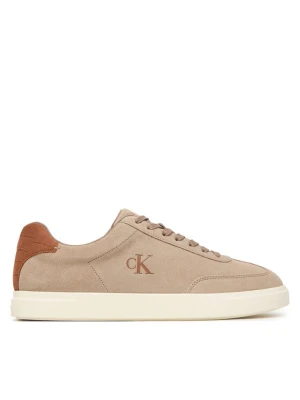 Sneakersy Calvin Klein Low Prof Cupsole Laceup Croc Bt HM0HM02285 Beżowy