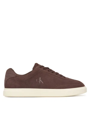 Sneakersy Calvin Klein Low Prof Cupsole Laceup Croc Bt HM0HM02285 Brązowy
