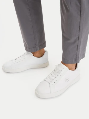 Sneakersy Calvin Klein Low Prof Cupsole Lth HM0HM02123 Biały