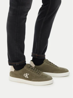 Sneakersy Calvin Klein Low Prof Cupsole Su HM0HM02125 Zielony