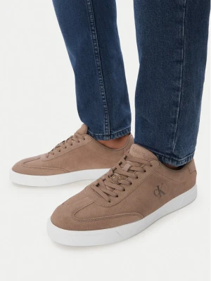 Sneakersy Calvin Klein Low Prof Cupsole Wt Su HM0HM02201 Beżowy