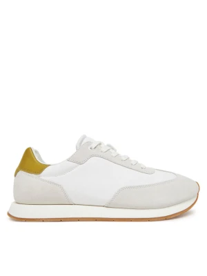 Sneakersy Calvin Klein Low Prof Runn Laceup Cv Mix HM0HM01723 Biały