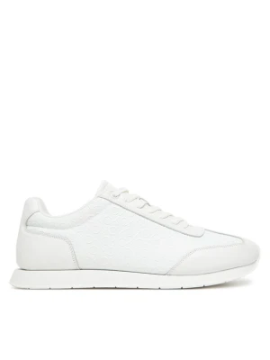 Sneakersy Calvin Klein Low Prof Runn Laceup Mono HM0HM01896 Biały