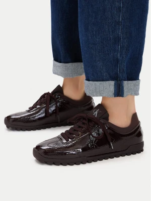 Sneakersy Calvin Klein Low Profile Run Mg Pol Mix Mat HW0HW03284 Bordowy
