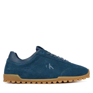 Sneakersy Calvin Klein Low Profile Run Mg Sue Db Laces HW0HW03150 Granatowy