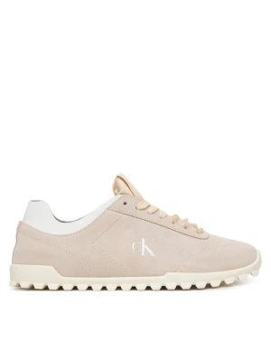 Sneakersy Calvin Klein Low Profile Run MG Sue HW0HW03150 Beżowy