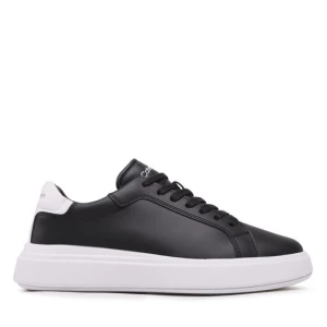 Sneakersy Calvin Klein Low Top Lace Up Lth HM0HM01016 Black/White 0GP