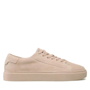 Sneakersy Calvin Klein Low Top Lace Up Sue HM0HM00989 Beżowy