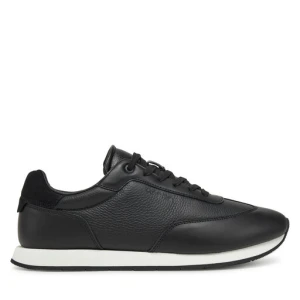Sneakersy Calvin Klein Low Top Lace Up Tmbl Lth HM0HM01804 Czarny