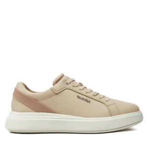 Sneakersy Calvin Klein Low Top Lace Up W/ Stripe HM0HM01494 Beżowy