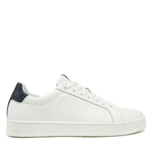 Sneakersy Calvin Klein Low Top Lace Up Woven HM0HM01767 Biały