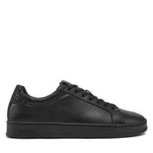 Sneakersy Calvin Klein Low Top Lace Up Woven HM0HM01767 Czarny
