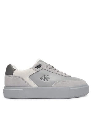 Sneakersy Calvin Klein Prime Cupsole Laceup Lth-Su Ml HM0HM02449 Szary