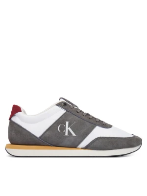 Sneakersy Calvin Klein Retro Runner Band Lth-Su HM0HM02212 Szary