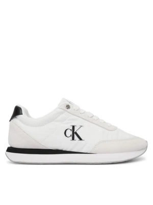 Sneakersy Calvin Klein Retro Runner Ess Mix Mat Wmn YW0YW01990 Biały