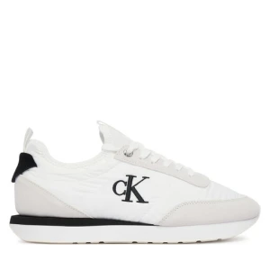Sneakersy Calvin Klein Retro Runner Lace Up Sock YW0YW02060 Biały