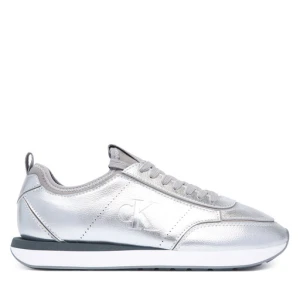 Sneakersy Calvin Klein Retro Runner Metallic HW0HW03287 Srebrny
