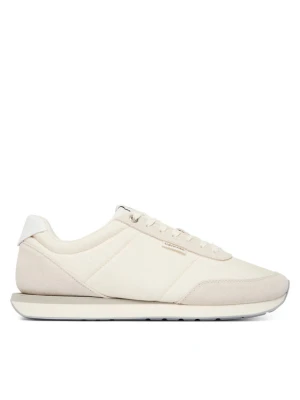 Sneakersy Calvin Klein Retro Runner Ripstop Aop Ny HM0HM02140 Écru Kremowy
