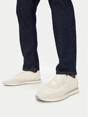 Sneakersy Calvin Klein Retro Runner Ripstop Aop Ny HM0HM02140 Écru Kremowy