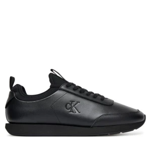 Zdjęcie produktu Sneakersy Calvin Klein Retro Runner Sock Laceup Lth YM0YM01362 Czarny
