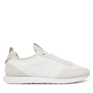 Sneakersy Calvin Klein Retro Runner Sock Laceup Mix YM0YM01414 Biały