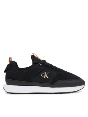 Sneakersy Calvin Klein Retro Runner Sock Laceup Neo Mix HW0HW03250 Czarny