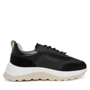 Sneakersy Calvin Klein Runner Lace Up Mesh Mix HW0HW02487 Czarny