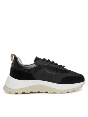 Sneakersy Calvin Klein Runner Lace Up Mesh Mix HW0HW02487 Czarny