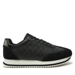 Sneakersy Calvin Klein Runner Lace Up - Mono Mix HW0HW02294 Czarny